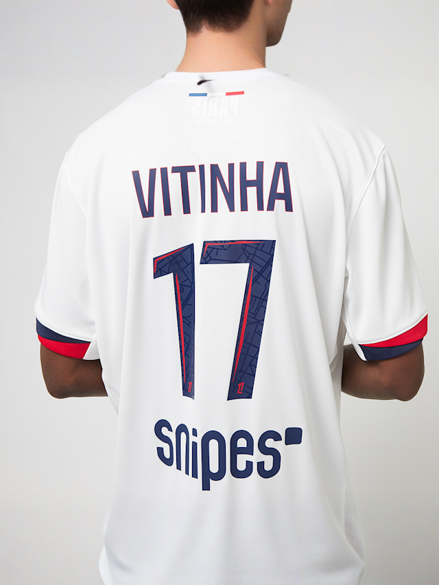 Nike, Vitinha / No. 17 / PSG Nike Away Stadium 2024/25 , white, Image 6 of 9