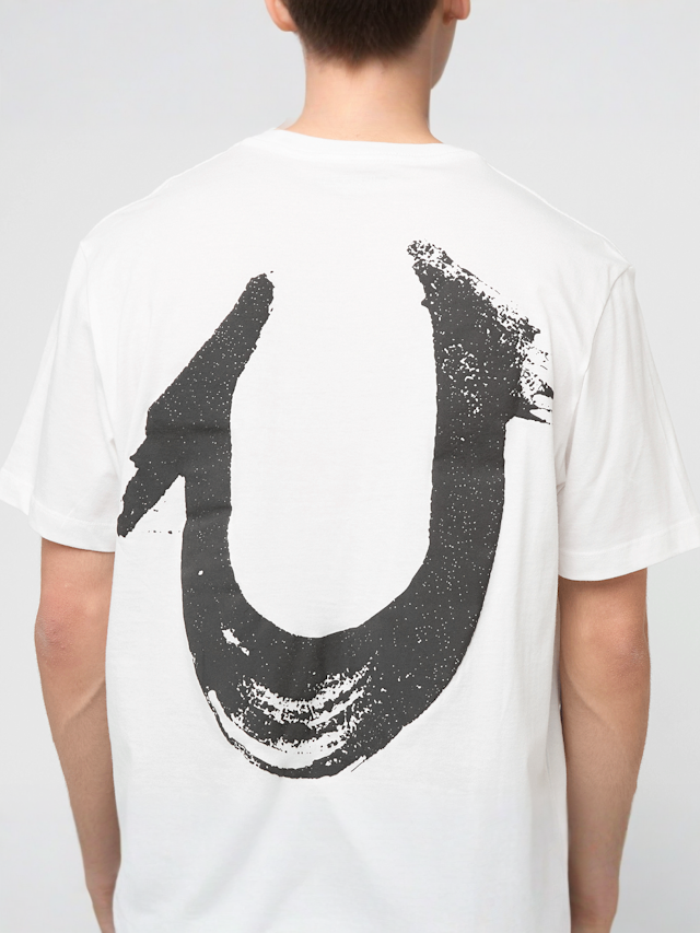 True Religion, Relaxed NU Brush Tee, wit, Afbeelding 4 van 5