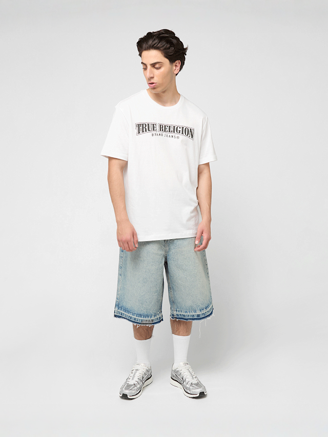 True Religion, Relaxed NU Brush Tee, wit, Afbeelding 5 van 5