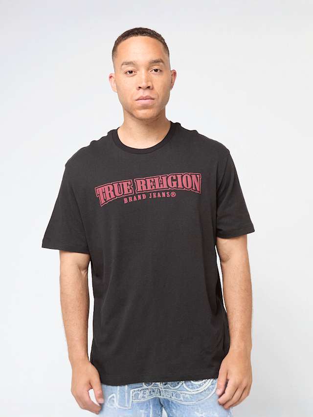 True Religion, Relaxed NU Brush Tee, black, Image 1 of 5