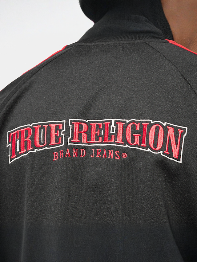 True Religion, Snap Off Track Jacket, black, Image 4 of 7