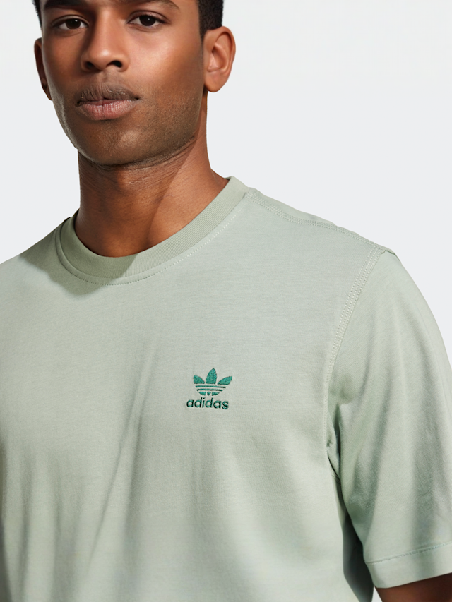 adidas Originals, Trefoil Essentials T-Shirt, green, Image 3 of 5
