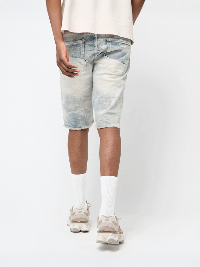 Smoke Rise, Rip & Repair Denim Shorts, blue, Image 2 of 5