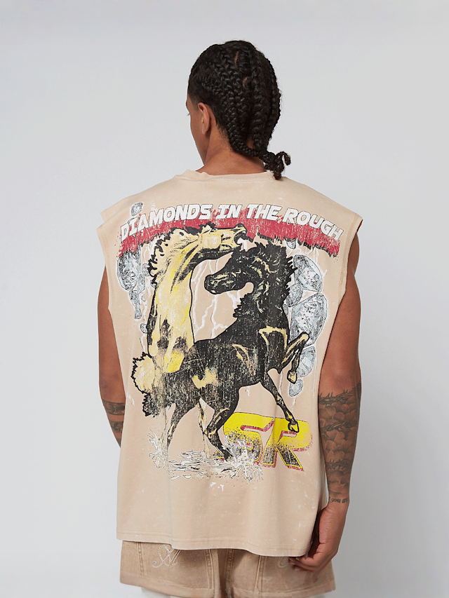 Smoke Rise, Rhinestone Killer Life T-Shirt, beige, Image 1 of 6