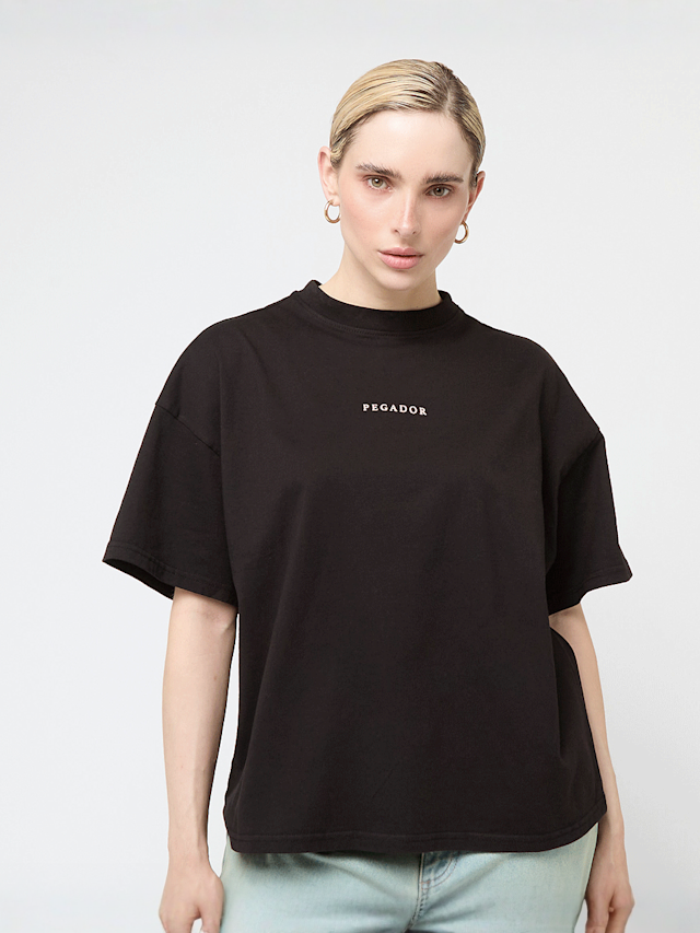 Pegador, Tapo Heavy Oversized Tee, black, Image 2 of 5