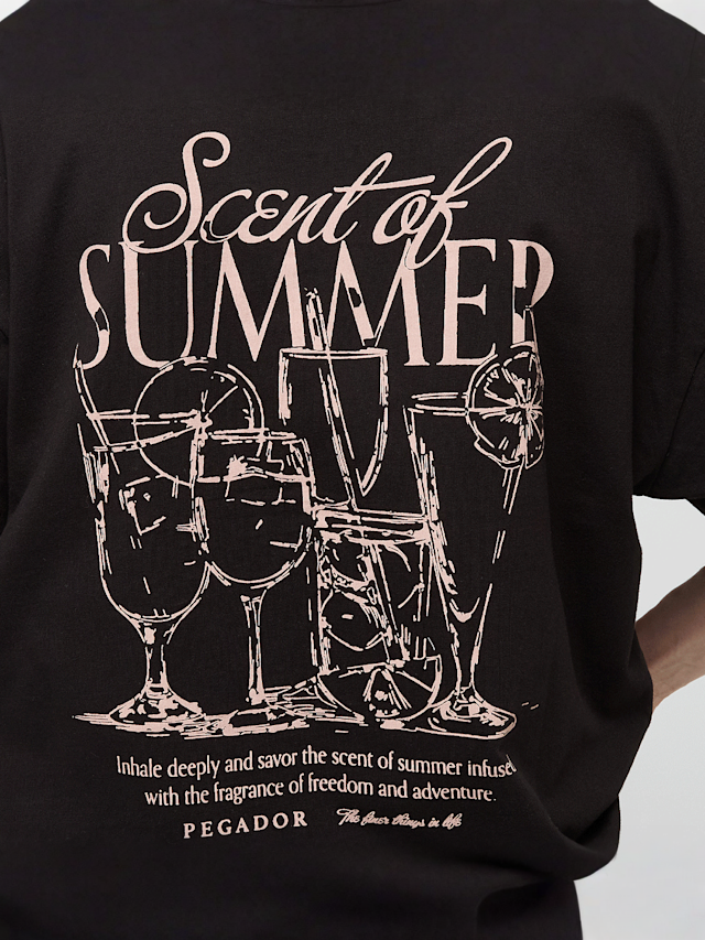 Pegador, Tapo Heavy Oversized Tee, black, Image 4 of 5