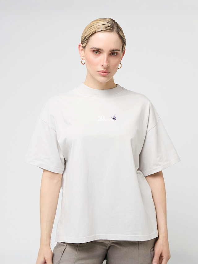 Pegador, Noria Heavy Oversized Tee, szary, Obraz 2 z 5