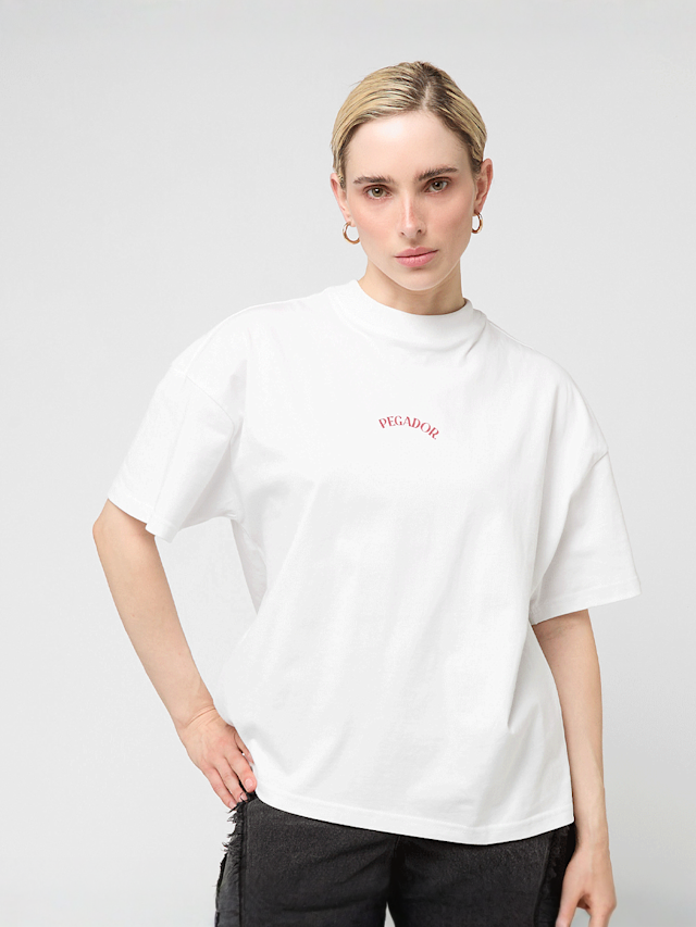 Pegador, Malli Heavy Oversized Tee, white, Image 2 of 5