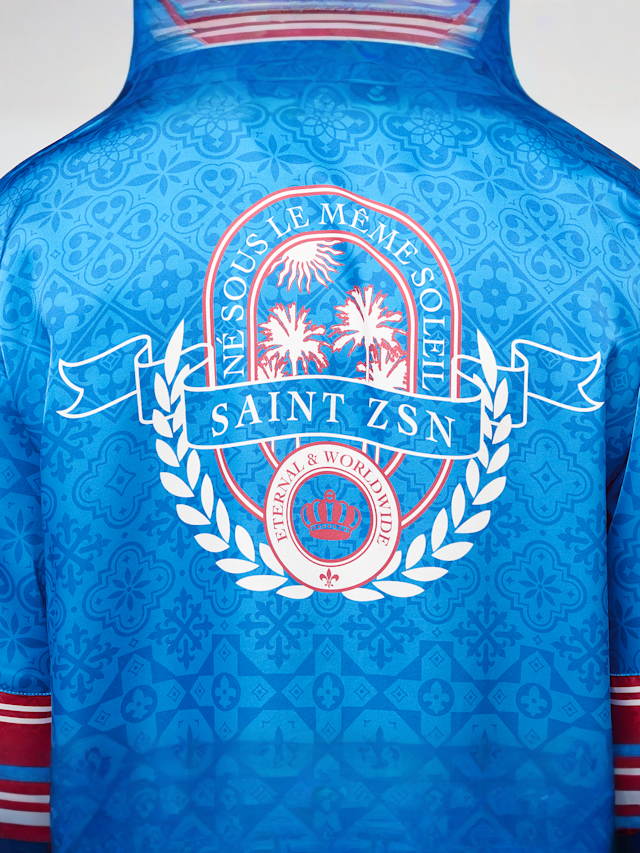 zəяo si:x nœf, Primary Logo Ornament Resort Shirt, blue, Image 4 of 5