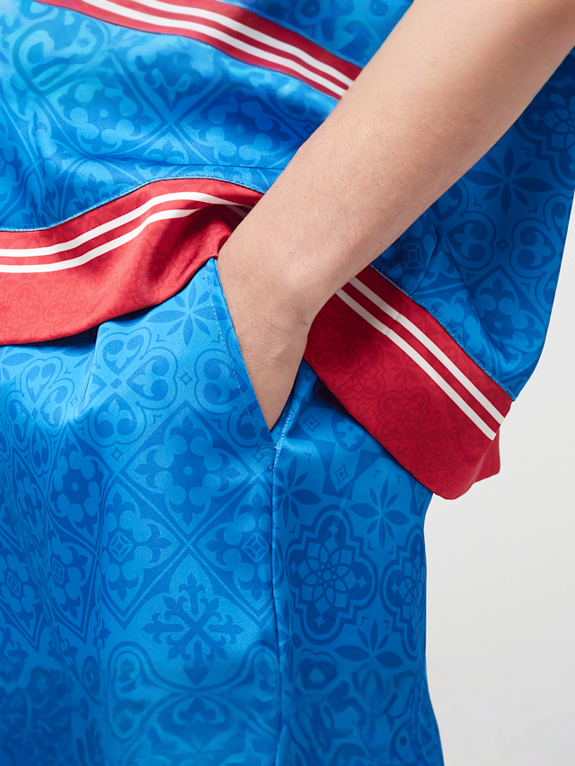zəяo si:x nœf, Primary Logo Ornament Resort Shorts, blue, Image 3 of 5
