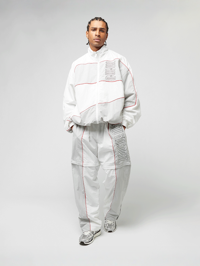 zəяo si:x nœf, Alternate Logo Oversized Color Block Track Jacket, white, Image 5 of 5