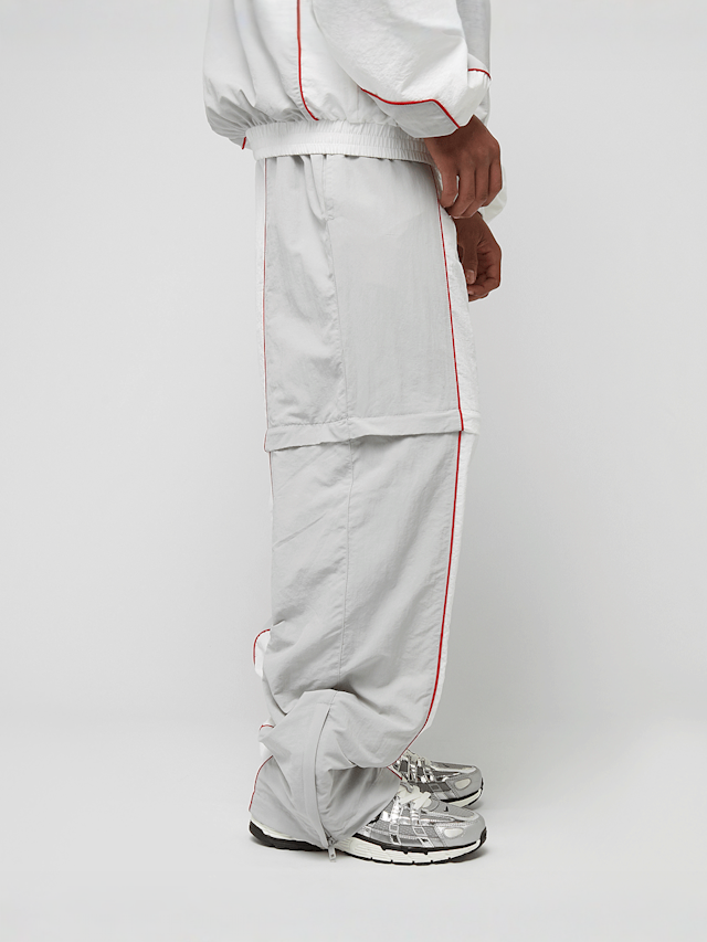 zəяo si:x nœf, Primary Logo Oversized Straight Leg Color Block Trackpants, white, Image 5 of 9