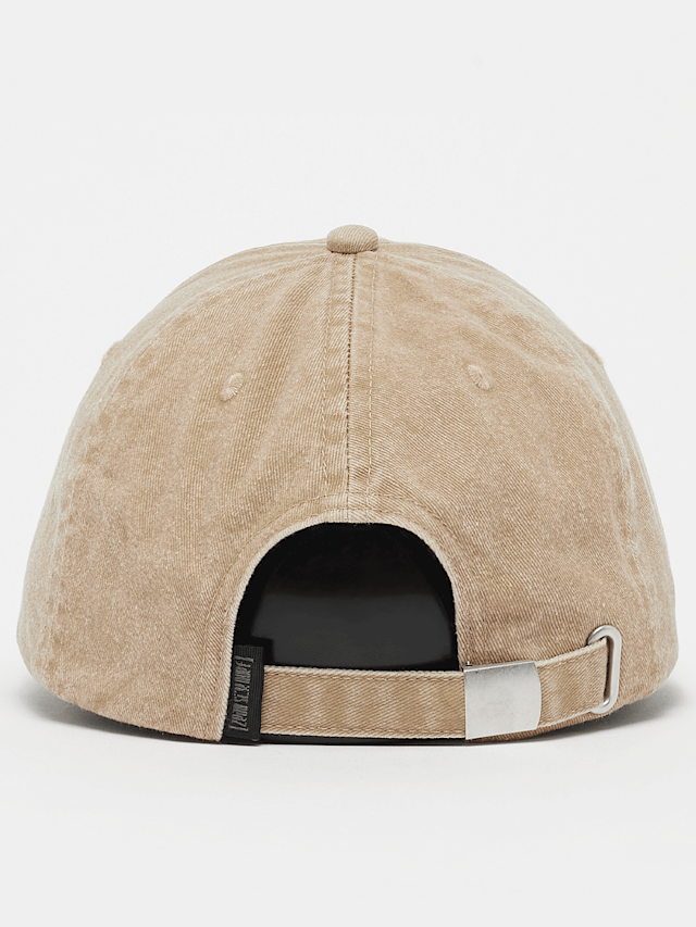 zəяo si:x nœf, Primary Logo Washed Baseball Cap, beż, Obraz 2 z 5