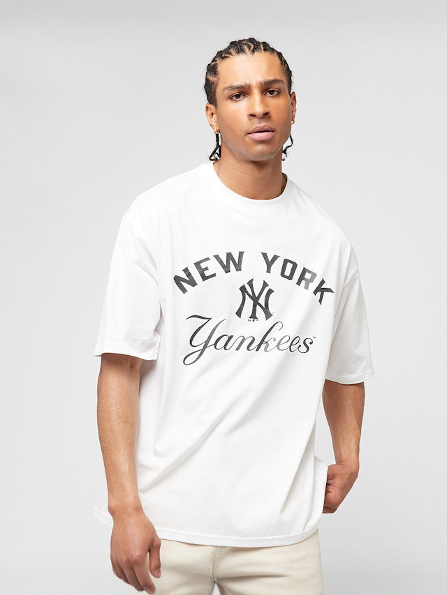 New Era, MLB Arch Graphic Oversized Tee New York Yankees, wit, Afbeelding 1 van 5