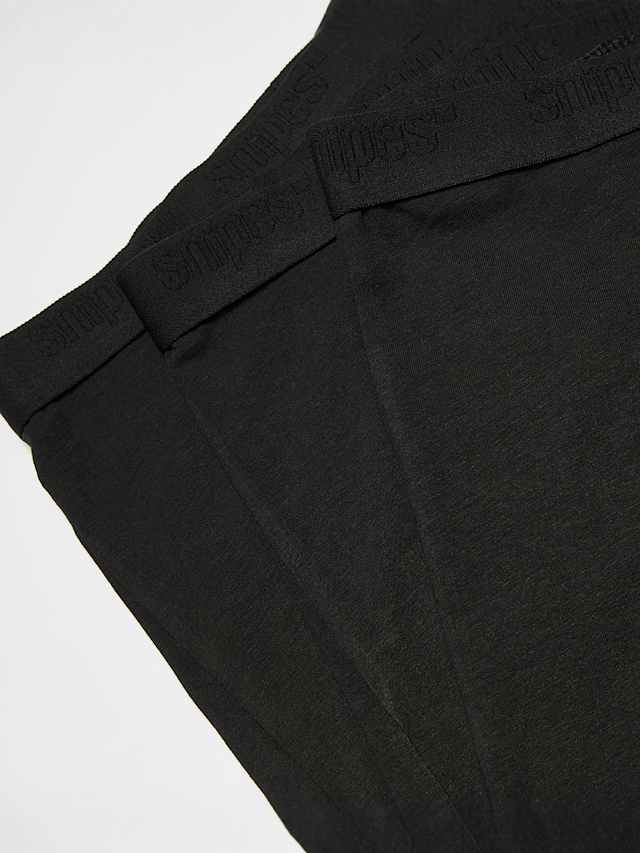 SNIPES, 3 PACK - Black Tape  Briefs Boxershorts, black, Image 2 of 2