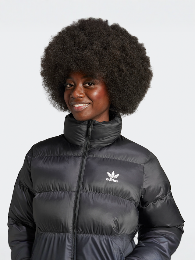 adidas Originals, adicolor Short Puffer Jacket, zwart, Afbeelding 3 van 5
