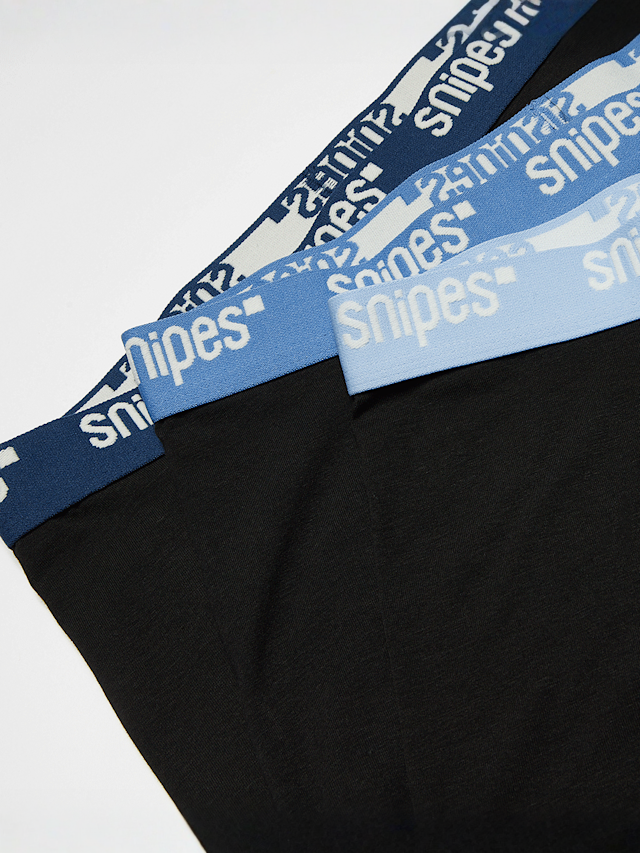 SNIPES, 3 PACK - Contrast Tape  Briefs Boxershorts, black, Image 2 of 2