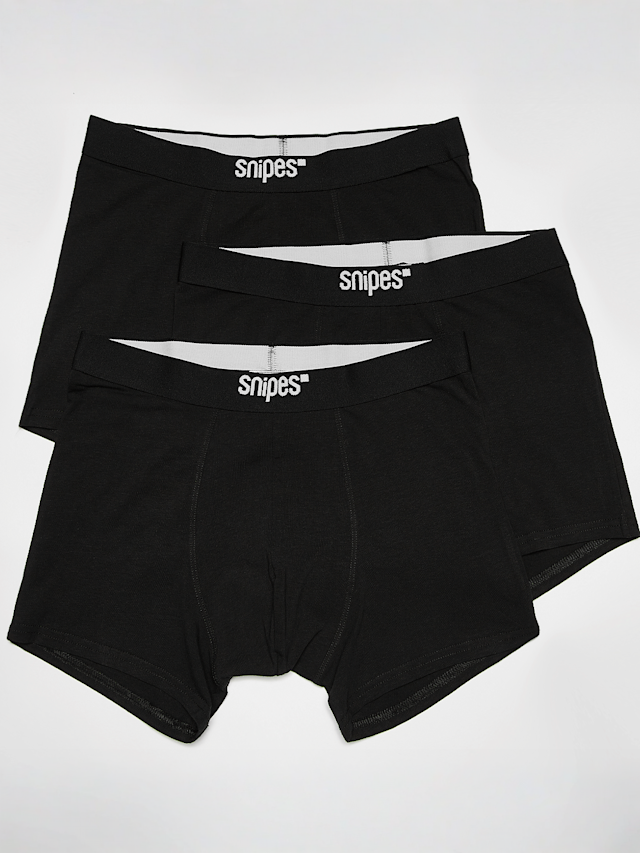 SNIPES, 3 PACK - Black Tape  Briefs Boxershorts, black, Image 1 of 2