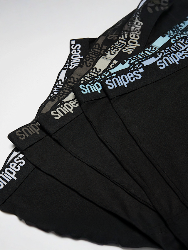 SNIPES, 5 PACK - Black Tape  Briefs Boxershorts, black, Image 2 of 2
