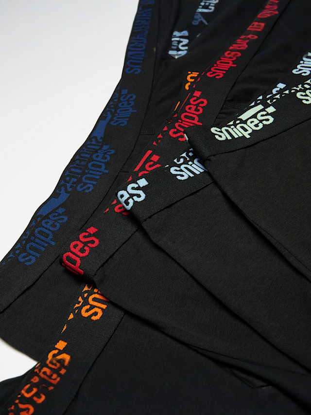SNIPES, 5 PACK - Black Tape  Briefs Boxershorts, multi-colour, Image 2 of 2