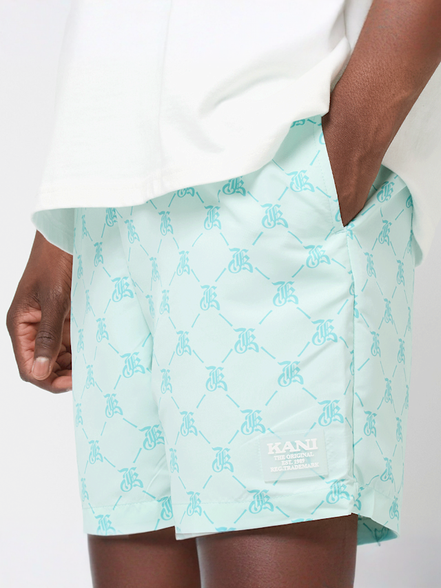 Karl Kani, Retro Swim Shorts, turkoois, Afbeelding 3 van 4