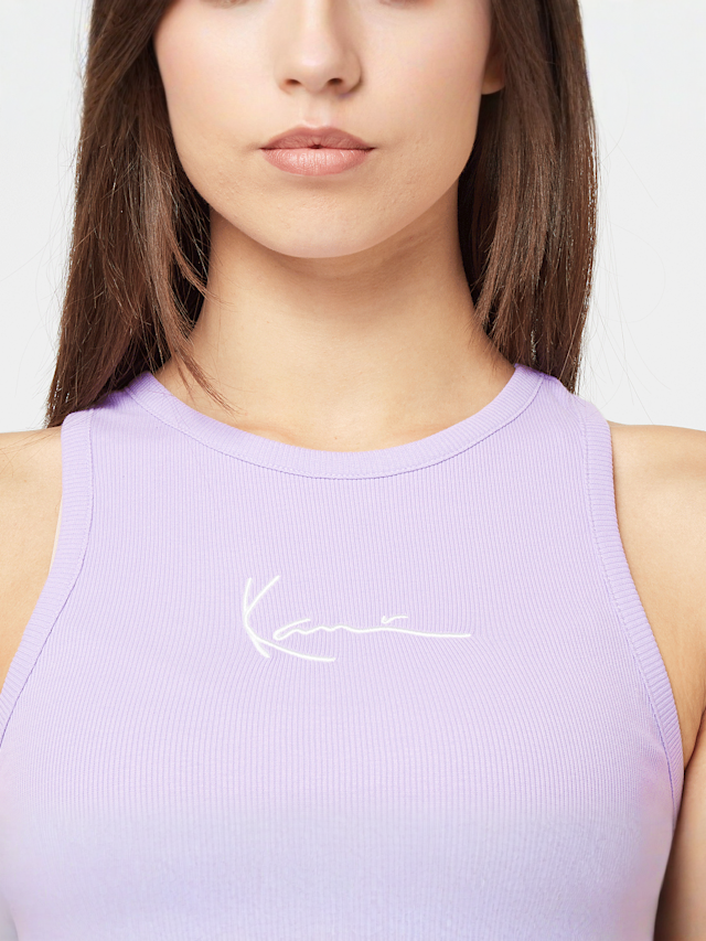 Karl Kani, Small Signature Essential Racer Rib Top, purple, Image 3 of 4