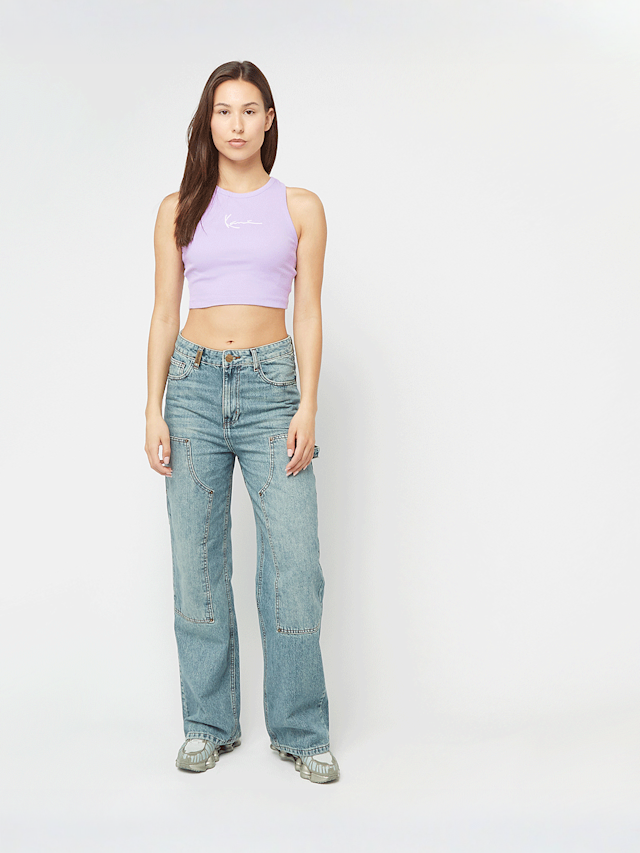 Karl Kani, Small Signature Essential Racer Rib Top, purple, Image 4 of 4