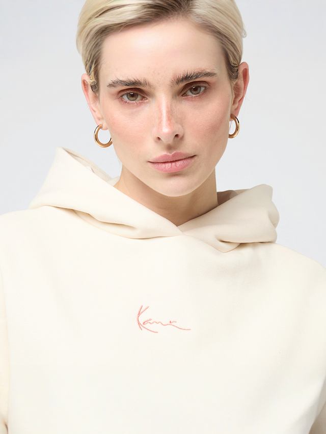 Karl Kani, Signature Cherry Print Oversized Hoodie, beige, Image 3 of 4