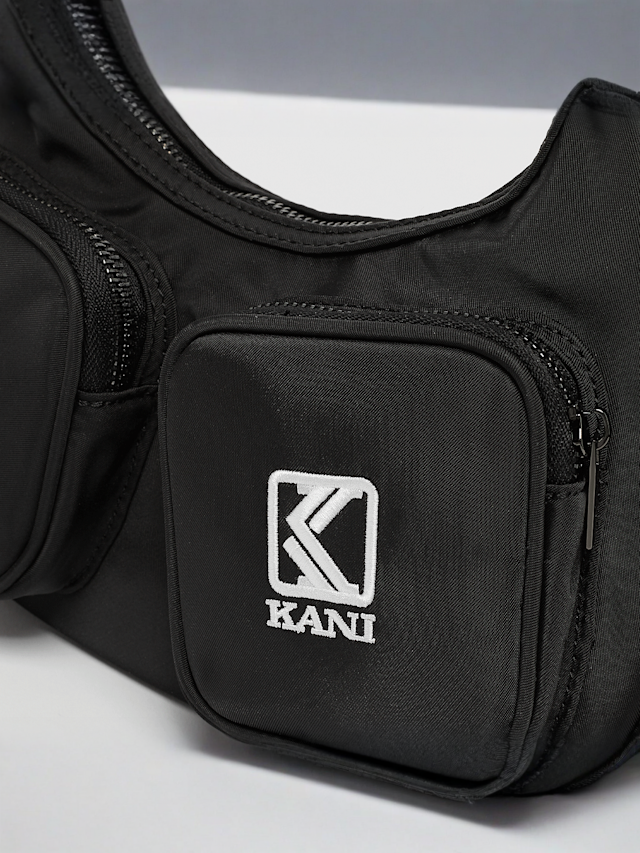 Karl Kani, Og Kani Outerpocket Shoulder Bag, black, Image 5 of 5