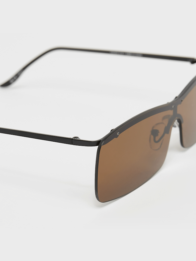 Karl Kani, Signature Thin Metal Frame Sunglasses, brown, Image 3 of 4