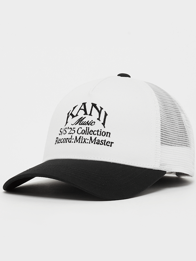Karl Kani, Woven Signature Kani Music Trucker Cap, white, Image 1 of 4