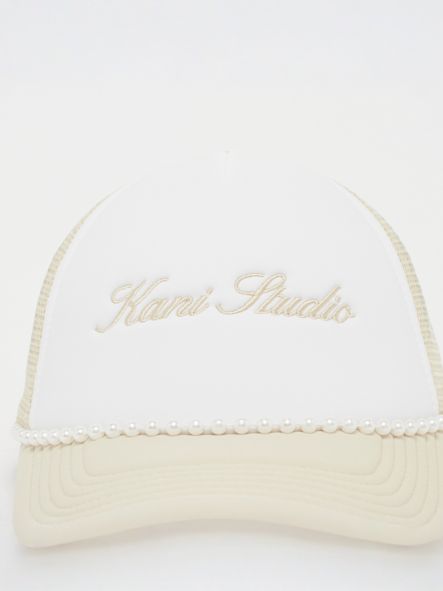 Karl Kani, Woven Signature Trucker Cap, white, Image 4 of 4