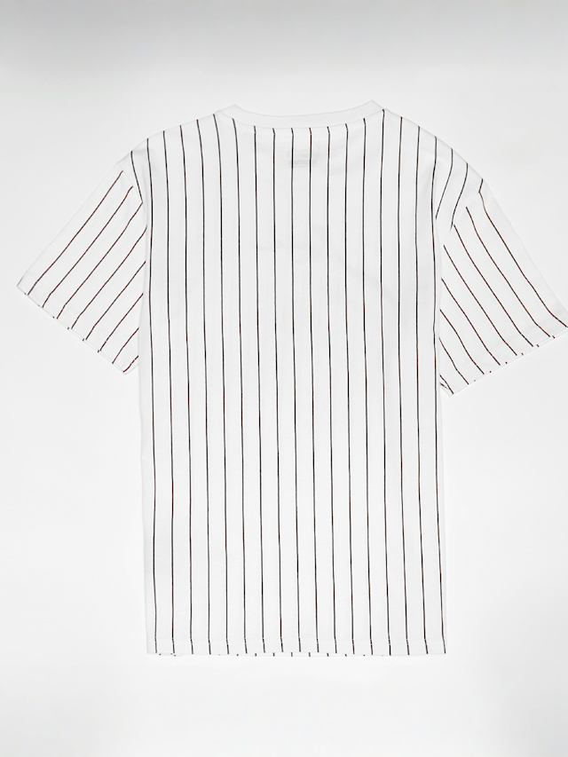 Karl Kani, Small Signature Essential Pinstripe Tee Junior, biały, Obraz 2 z 3