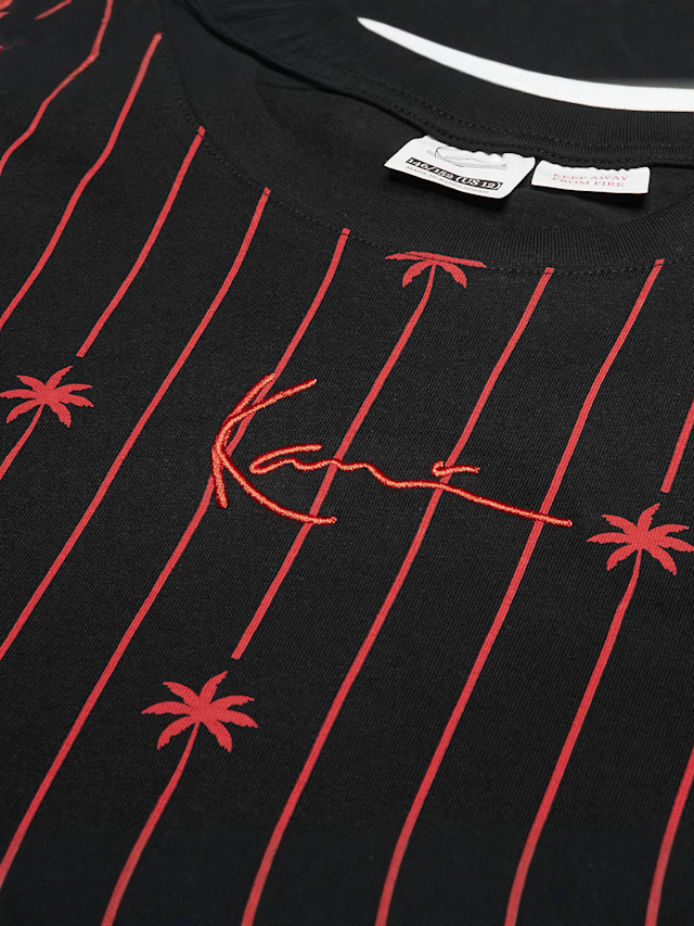 Karl Kani, Signature Palm Pinstripe T-Shirt Junior, black, Image 3 of 3