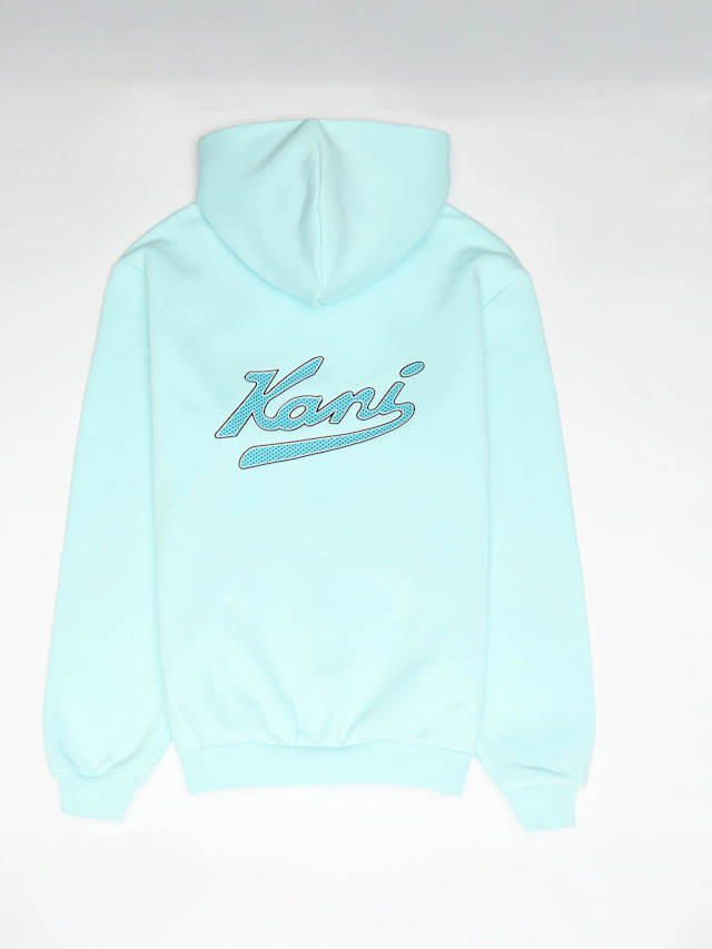 Karl Kani, Varsity Palm Print Zip Hoodie Junior, turquoise, Image 1 of 5