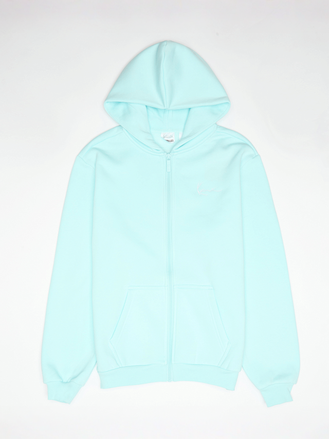 Karl Kani, Varsity Palm Print Zip Hoodie Junior, turquoise, Image 2 of 5