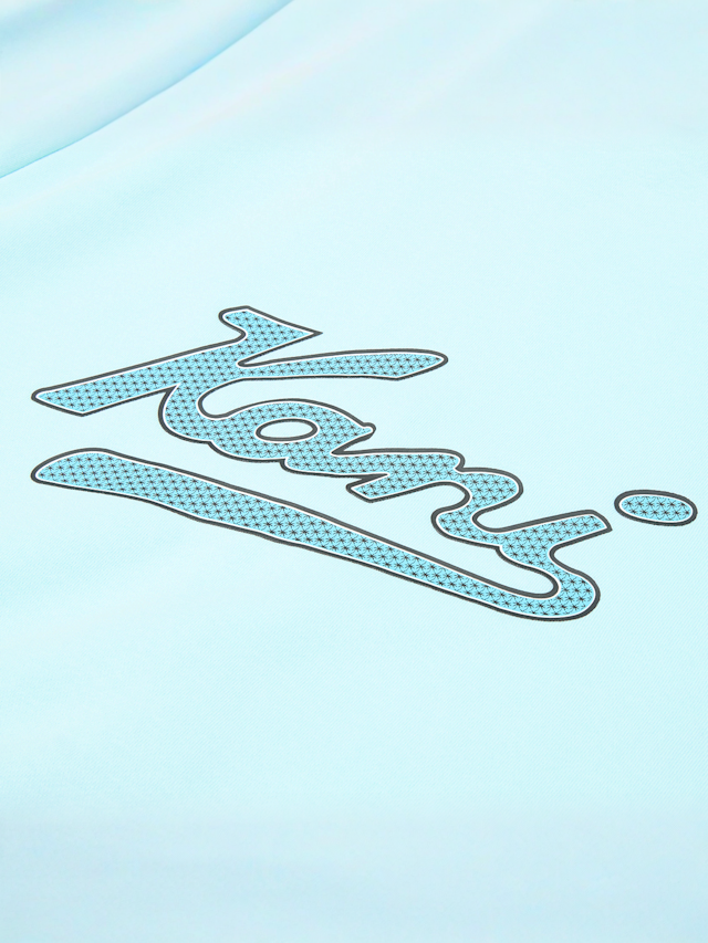 Karl Kani, Varsity Palm Print Zip Hoodie Junior, turquoise, Image 5 of 5