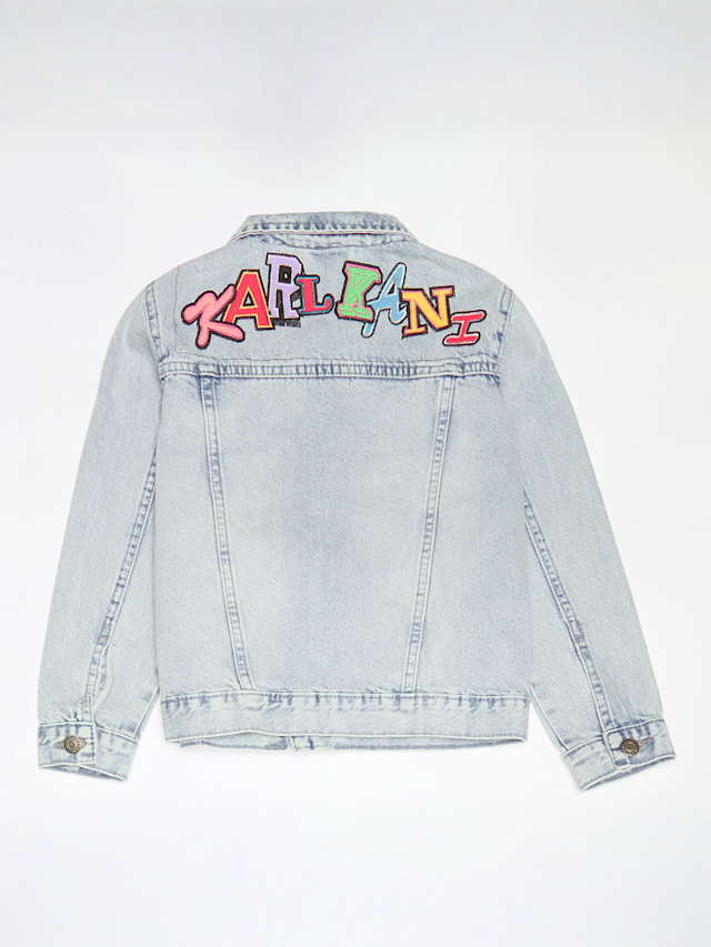 Karl Kani, Patches Denim Jacket Junior, blauw, Afbeelding 2 van 4