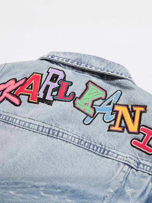 Karl Kani, Patches Denim Jacket Junior, blauw, Afbeelding 4 van 4