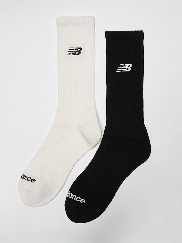 New Balance, 2 PACK - Embroidery Logo Socks, black, Image 1 of 2