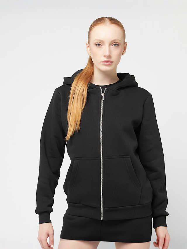 Urban Classics, Fluffy Zip Hoody, black, Image 1 of 4