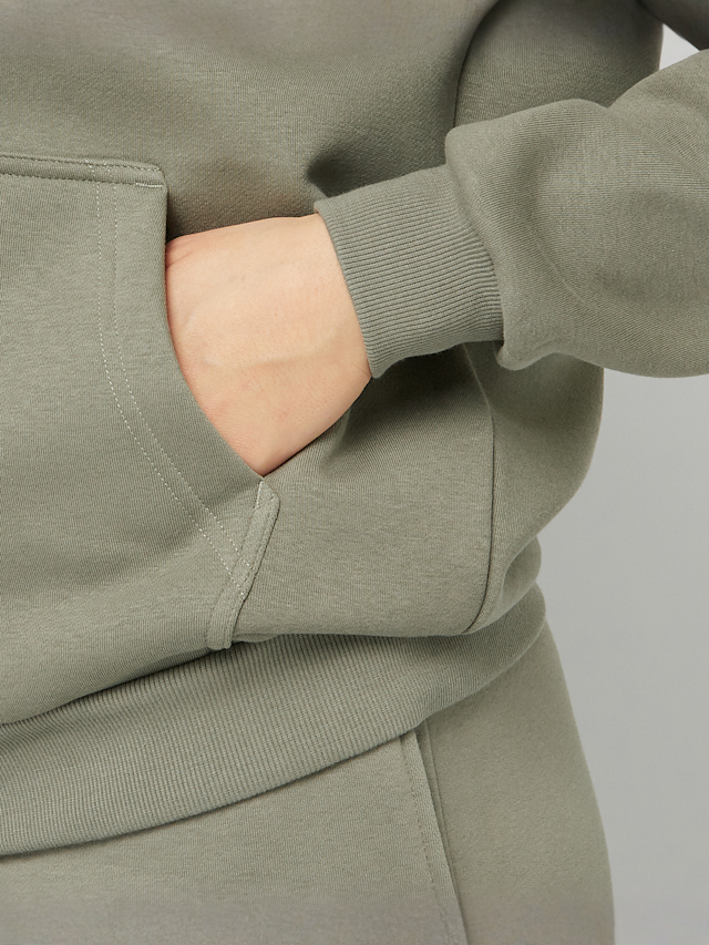 Urban Classics, Fluffy Zip Hoody, groen, Afbeelding 3 van 4