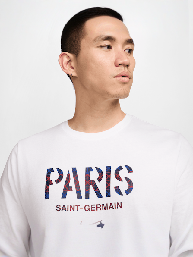 Nike, PSG Wordmark Tee, white, Image 3 of 5
