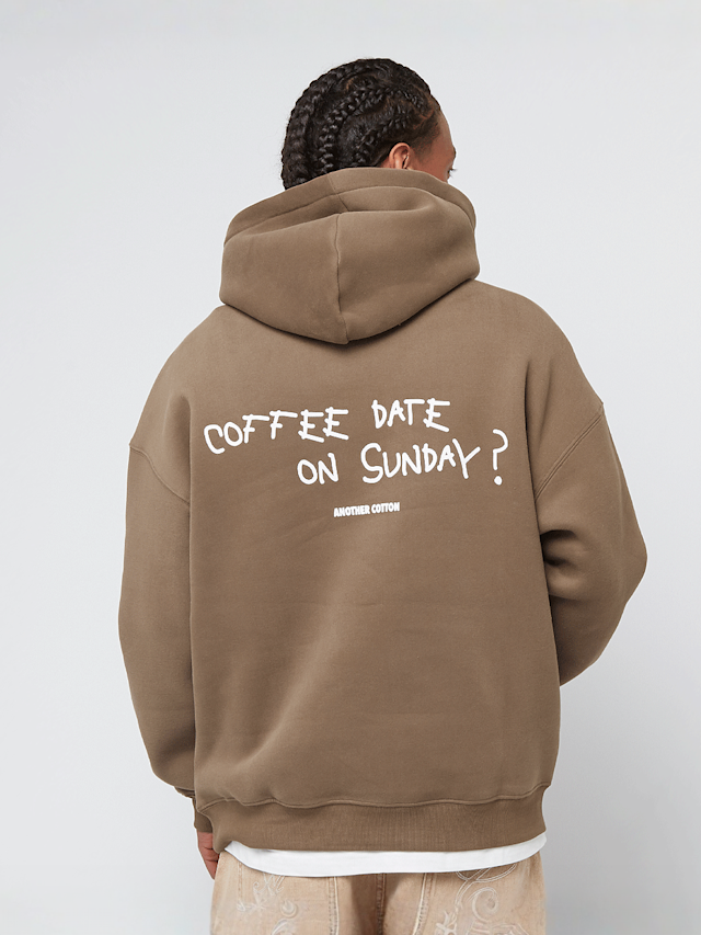 Another Cotton Lab, Coffee Date Oversized Hoodie, brown, Image 1 of 5