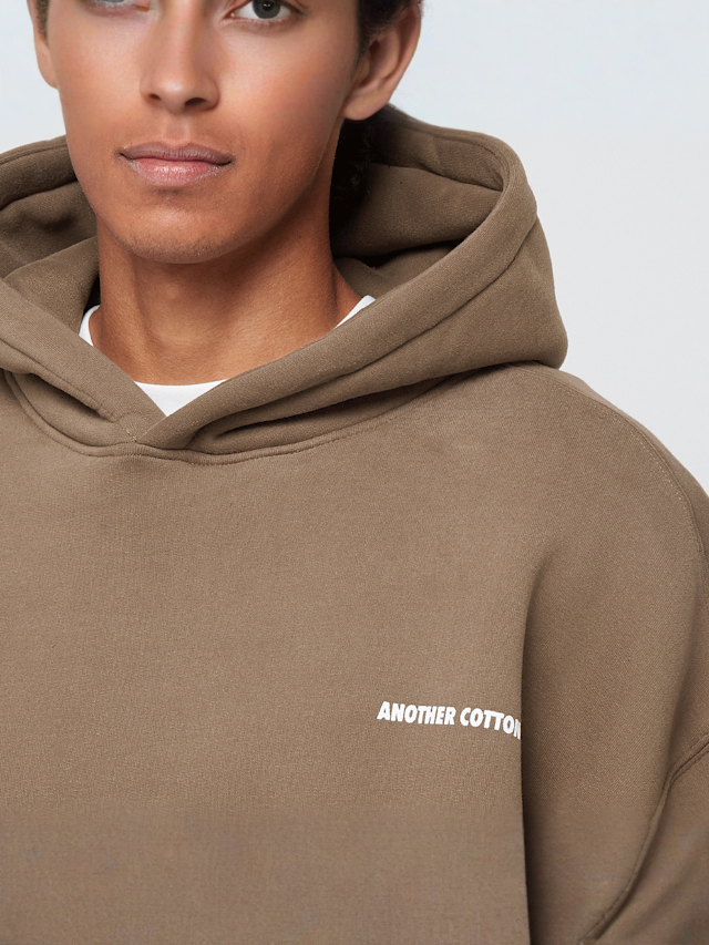 Another Cotton Lab, Coffee Date Oversized Hoodie, brown, Image 3 of 5