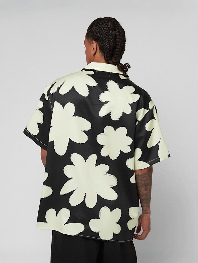 Another Cotton Lab, Flower Shirt, black, Image 2 of 4