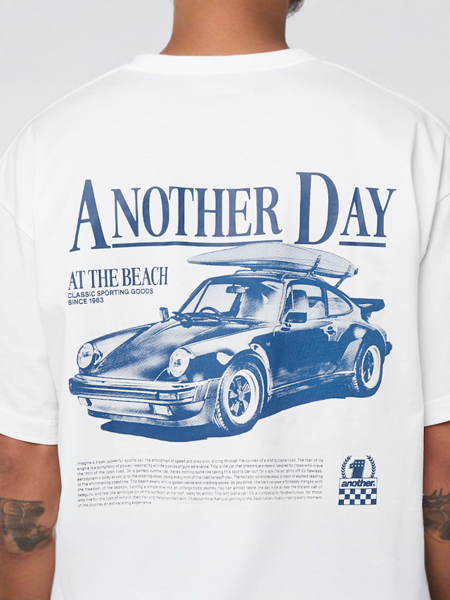 Another Cotton Lab, Another Day Oversized T-Shirt, white, Image 4 of 5