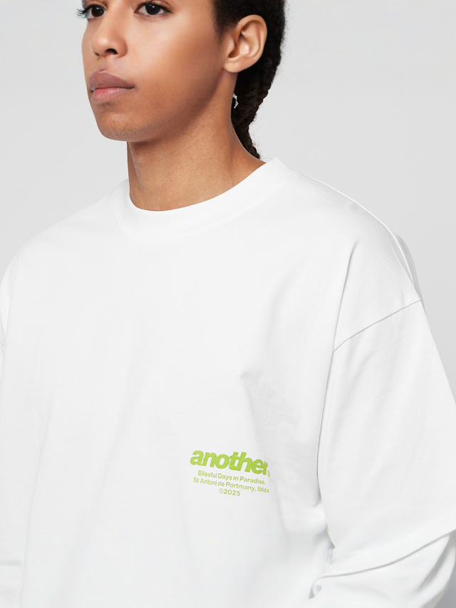 Another Cotton Lab, El Paraiso Oversized T-Shirt, white, Image 3 of 5