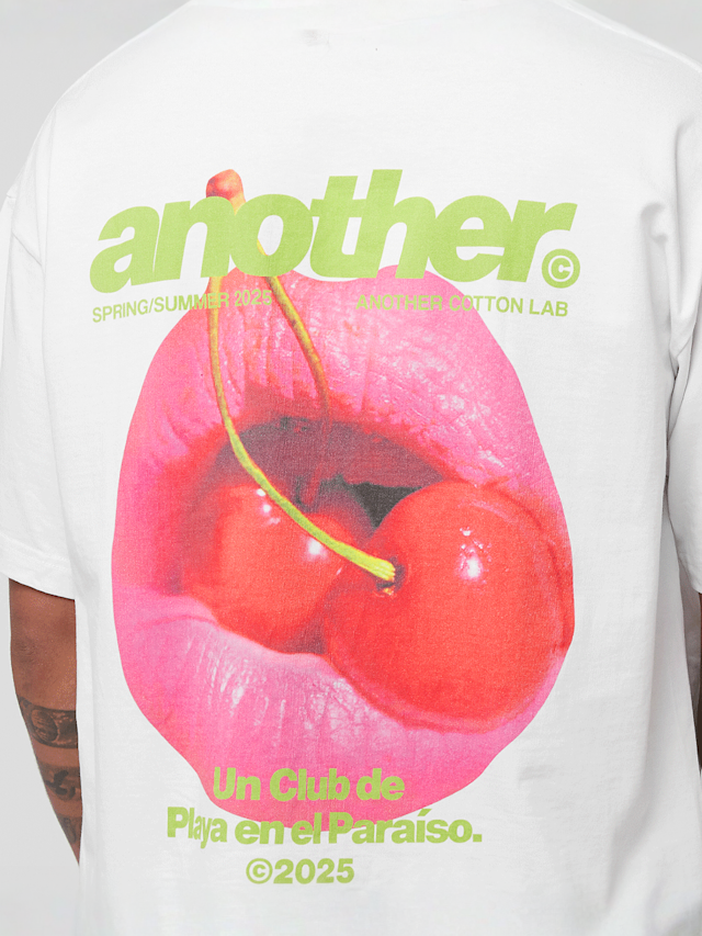 Another Cotton Lab, El Paraiso Oversized T-Shirt, white, Image 4 of 5