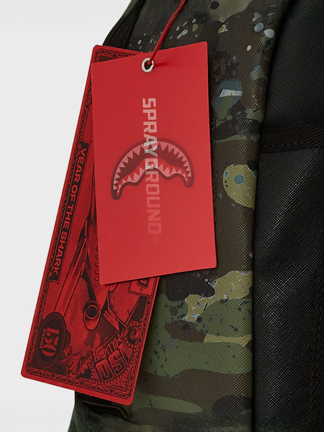 SPRAYGROUND, CAMO SPLASH DLXSV BACKPACK camouflage, camouflage, Image 9 of 9